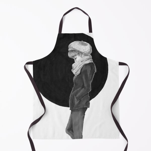 Item preview, "Shy" - Pensive Woman Thinking - Traditional Illustrated Drawing designed and sold by SChristineBrink.