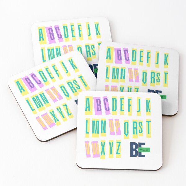 Item preview, BE YOU – Colorful Alphabet Design designed and sold by Yaso studio .