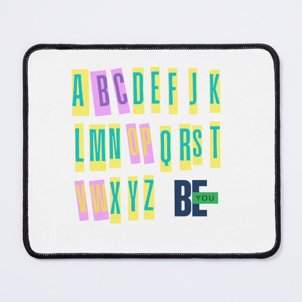 Item preview, BE YOU – Colorful Alphabet Design designed and sold by Yaso studio .