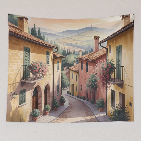 Item preview, Petritoli: Early Summer Morning in Marche designed and sold by LSVart.