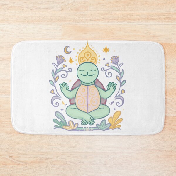 Item preview, Zen Turtle – Peaceful Meditation Cartoon Design designed and sold by CosmicSplendor.