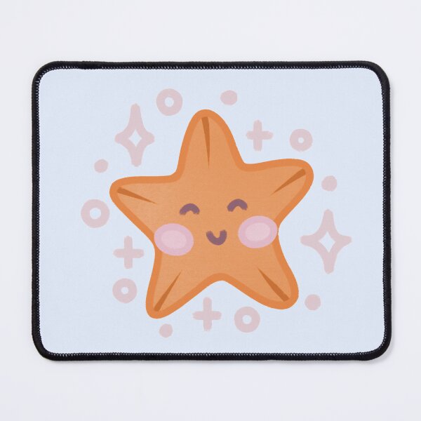 Item preview, cute smiling starfish designed and sold by winterpumpkin.