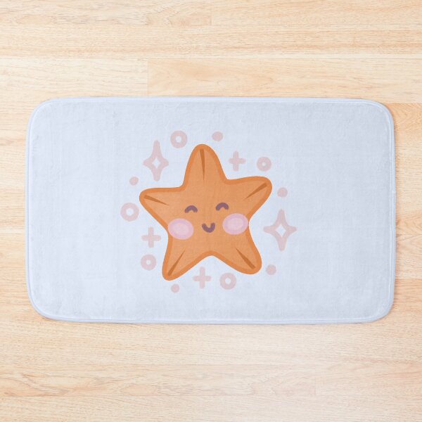 Item preview, cute smiling starfish designed and sold by winterpumpkin.