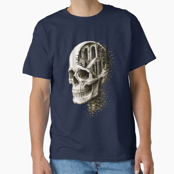 Item preview, Skull Citadel – Surreal Gothic Stairway Architecture Illustration designed and sold by Shoot-The-Moon.