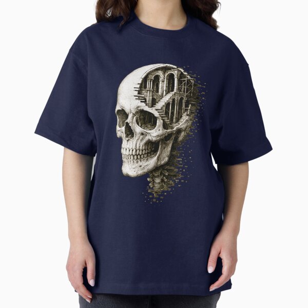 Item preview, Skull Citadel – Surreal Gothic Stairway Architecture Illustration designed and sold by Shoot-The-Moon.