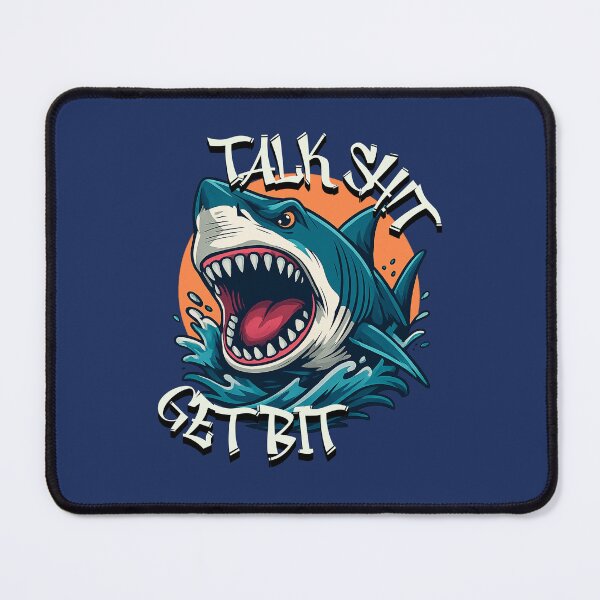 Item preview, Talk Sh!t Get Bit Shark Attack Tee designed and sold by RizVibes.