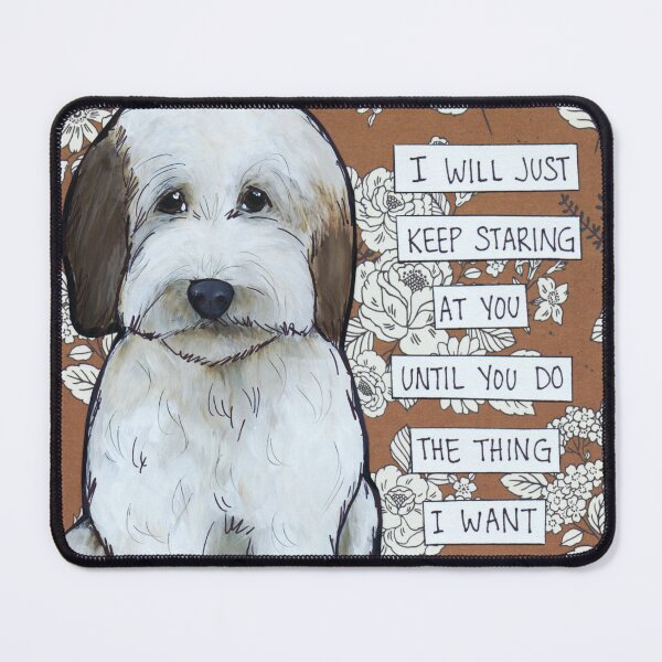 Item preview, Keep Staring, doodle dog hand created art designed and sold by jamiemorathart.