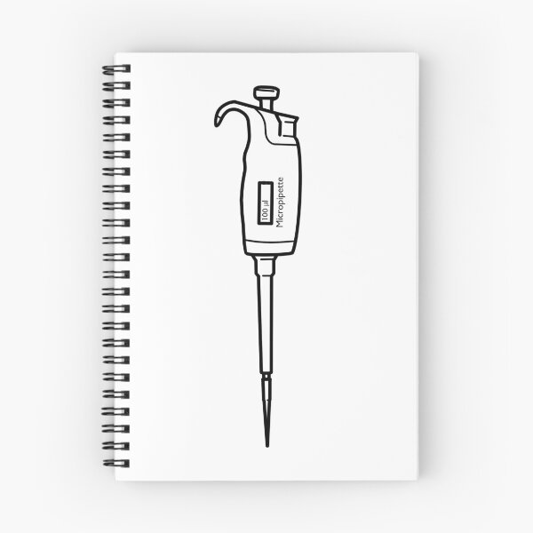 Item preview, Micropipette outline (black and white) designed and sold by ashyssciencedesigns.