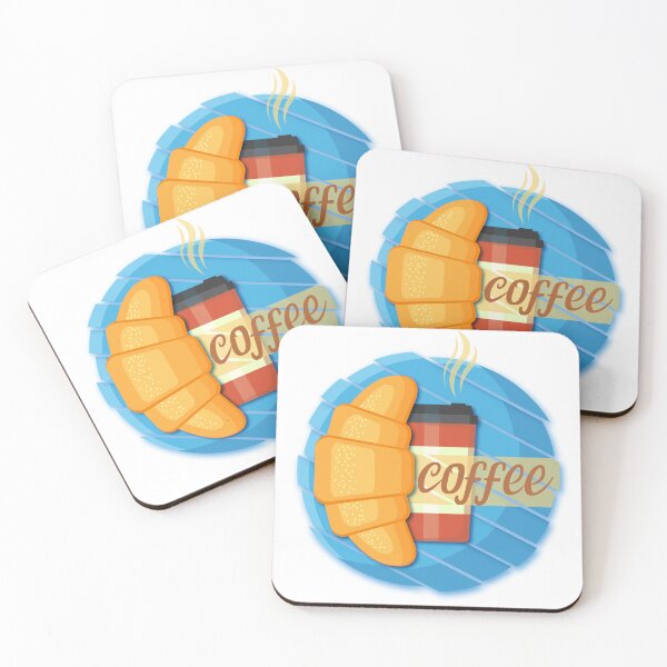 Item preview, Coffe and croissant designed and sold by and-creative2.