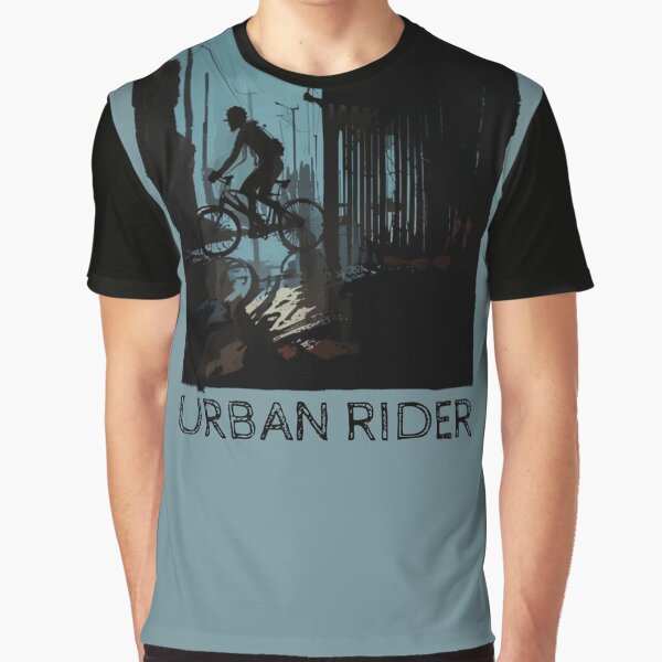 Aperçu de l'œuvre Urban Rider : Moody City Cycling Art créée et vendue par KiwiRider.