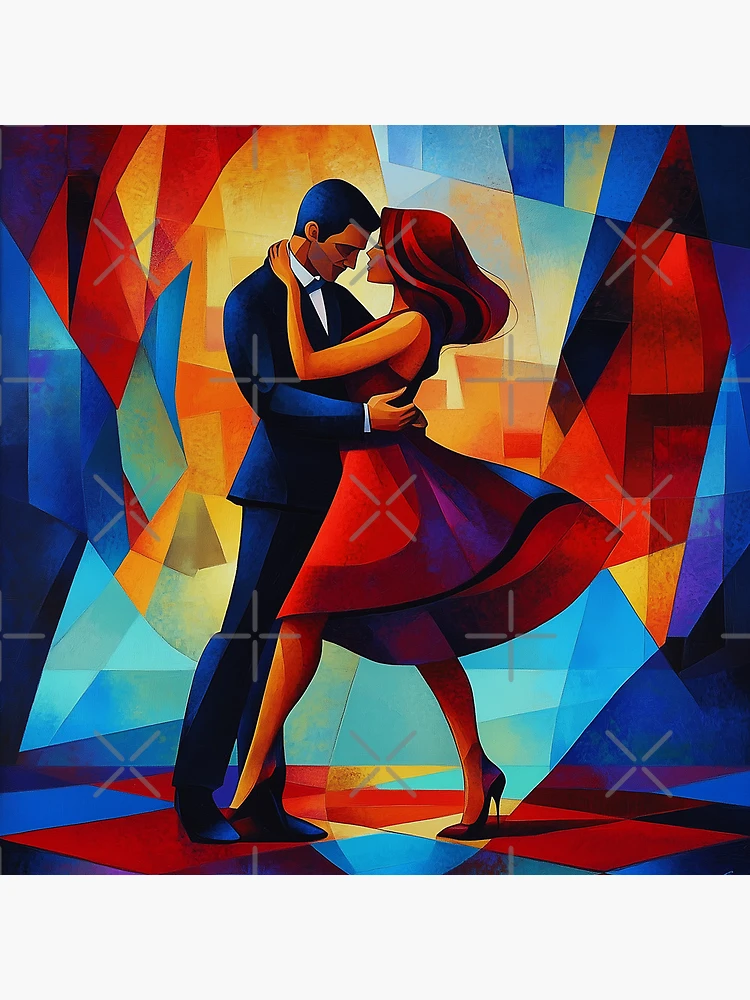 Thumbnail 4 of 4, Clock, Abstract Couple Dancing designed and sold by Rtymer.