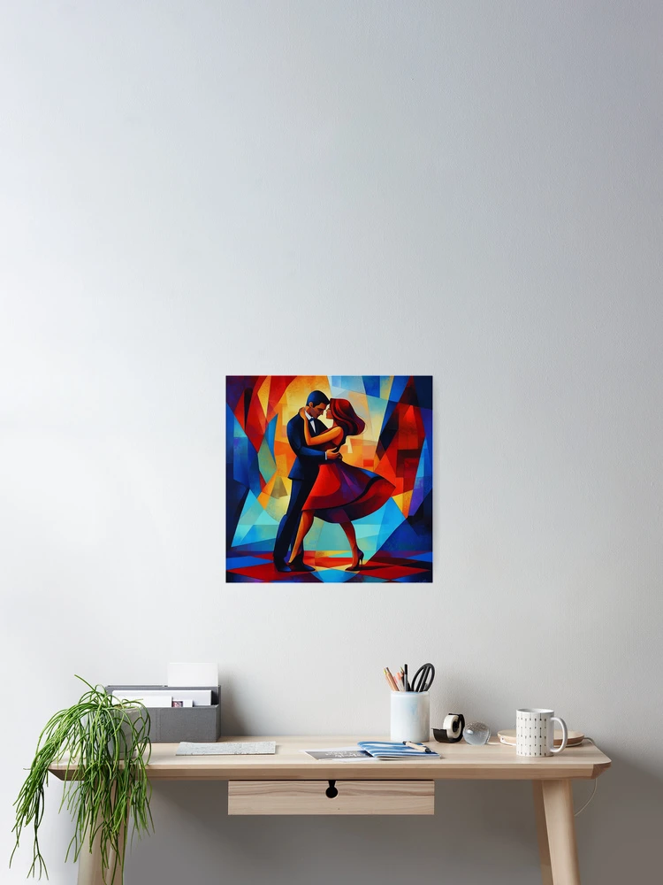 Thumbnail 2 of 3, Poster, Abstract Couple Dancing designed and sold by Rtymer.