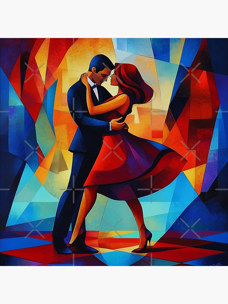 Thumbnail 3 of 3, Poster, Abstract Couple Dancing designed and sold by Rtymer.