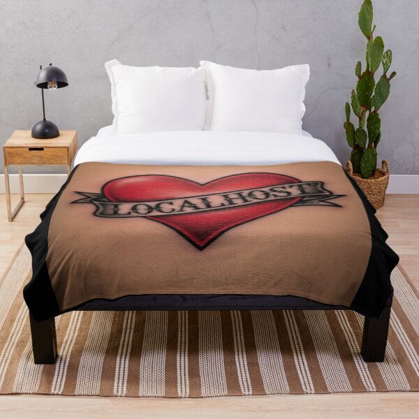 Item preview, localhost Heart Tattoo, A Programmer's Home designed and sold by ThisNetWear.