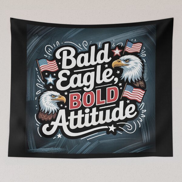 Item preview, Bald Eagle, BOLD Attitude Graphic Design designed and sold by ForeverPrintsOK.