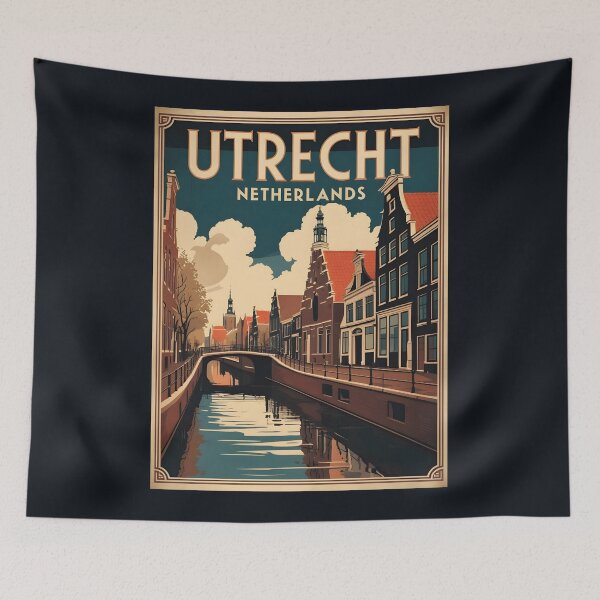 Item preview, A Vintage Illustration of Utrecht - Netherlands  designed and sold by GoodOldVintage.