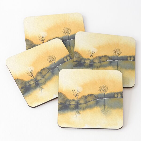 Item preview, Dramatic Sunset Loose Landscape designed and sold by The Elderberry Blossom.