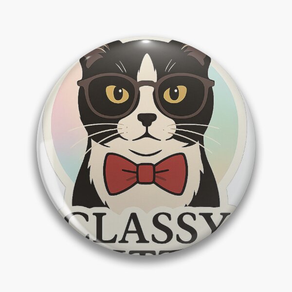 Item preview, Classy Kitty Tuxedo Cat Sticker designed and sold by Sticking  With Us.