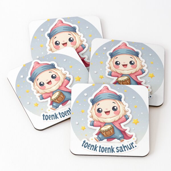 Item preview, Toenk Toenk Toenk Sahur Op! – Cute Wake-Up Call Ramadan Design designed and sold by MangaVixens.