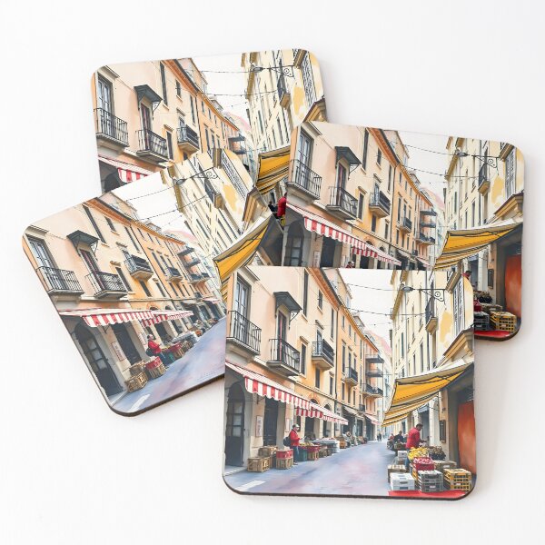 Item preview, Palermo Old Town Market Streets: Dawn Awakening designed and sold by LSVart.
