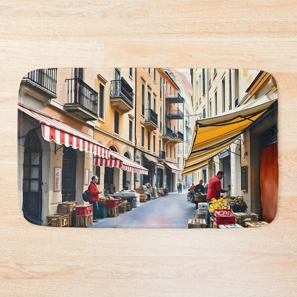 Item preview, Palermo Old Town Market Streets: Dawn Awakening designed and sold by LSVart.
