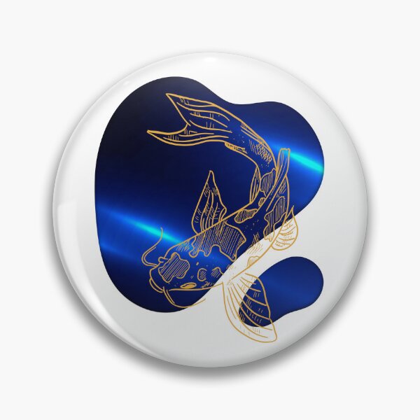 Item preview, "Blue Flow Koi" – Serenity in Motion designed and sold by Armagan Design.