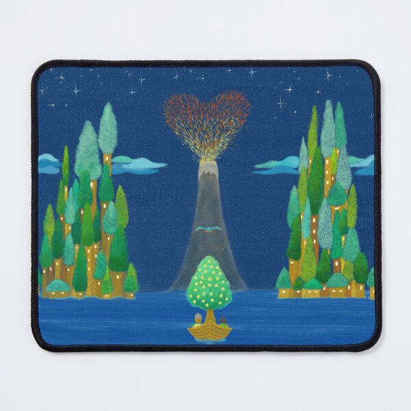 Item preview, Three friends travelling towards twin tree village islands designed and sold by greenPQBstudio.