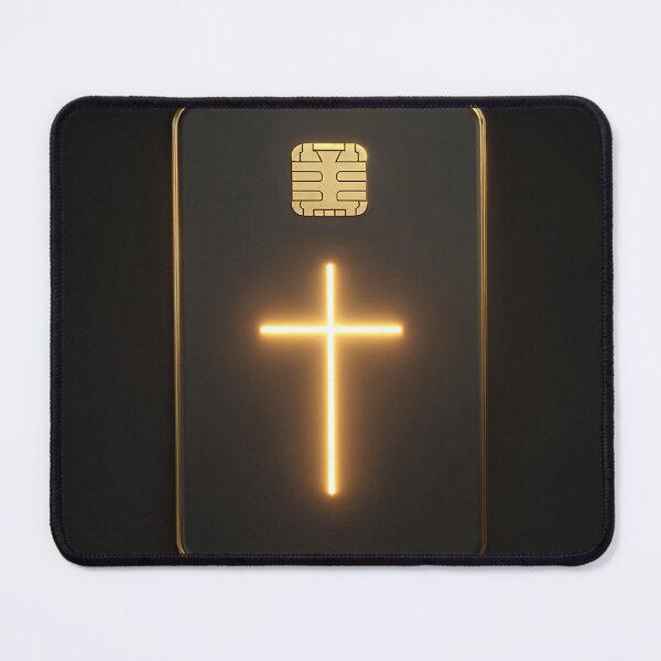 Item preview, Neon Cross SIM Card – Minimalist Tech and Faith Fusion Design designed and sold by Alphakenon.