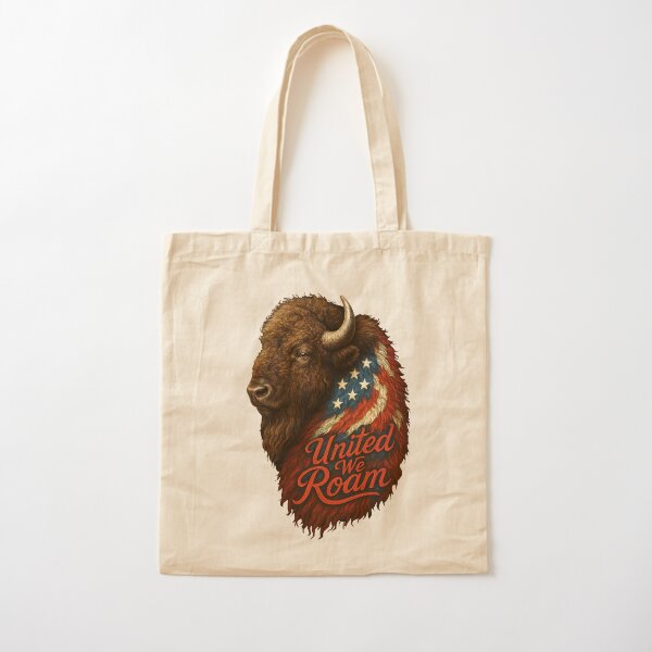 Item preview, United We Roam - Patriotic American Bison designed and sold by MyFishka.