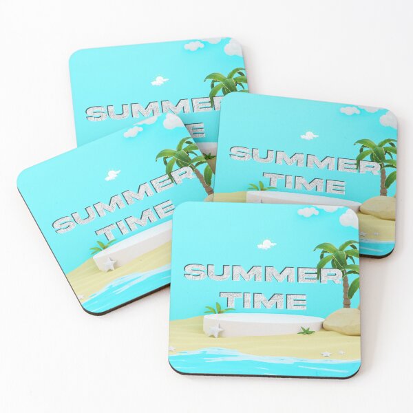 Item preview, Tropical Summer Time Beach Vibes Illustration designed and sold by Breaking Shop.