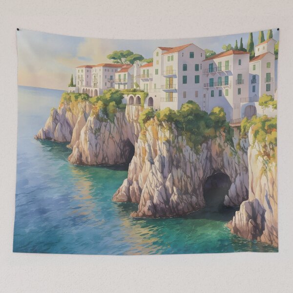 Item preview, Polignano a Mare: Late Spring Golden Evening designed and sold by LSVart.