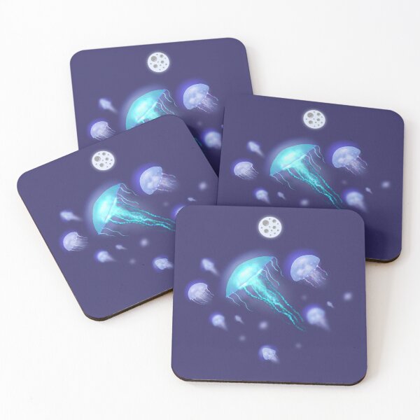 Item preview, Moonlight Jellies designed and sold by SlowOcto Art.
