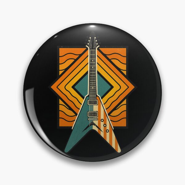 Item preview, Cubic Wave Collapse – Metal V-Guitar Geometric Art designed and sold by DireBlaze.