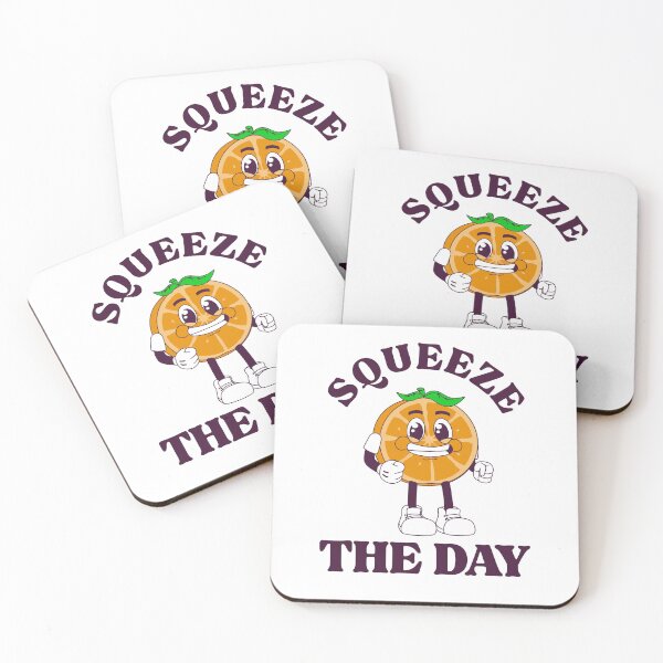 Item preview, Squeeze The Day Orange Juice Pun designed and sold by weirdrelatives.