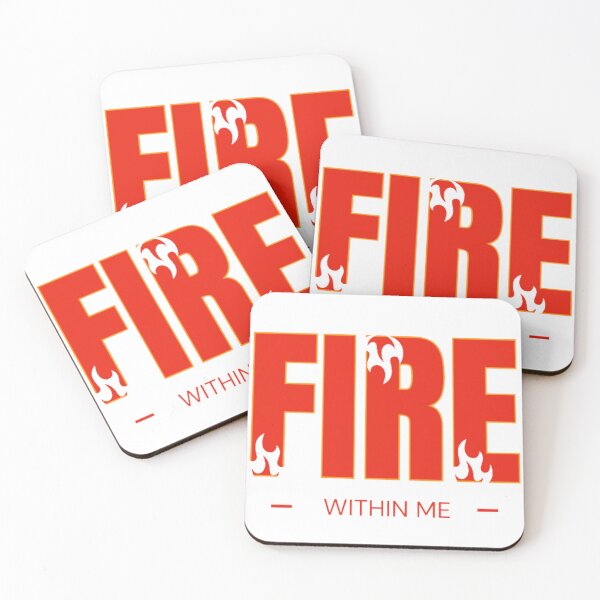 Item preview, Fire Within Me – Bold Motivational Graphic designed and sold by AlienTechs.