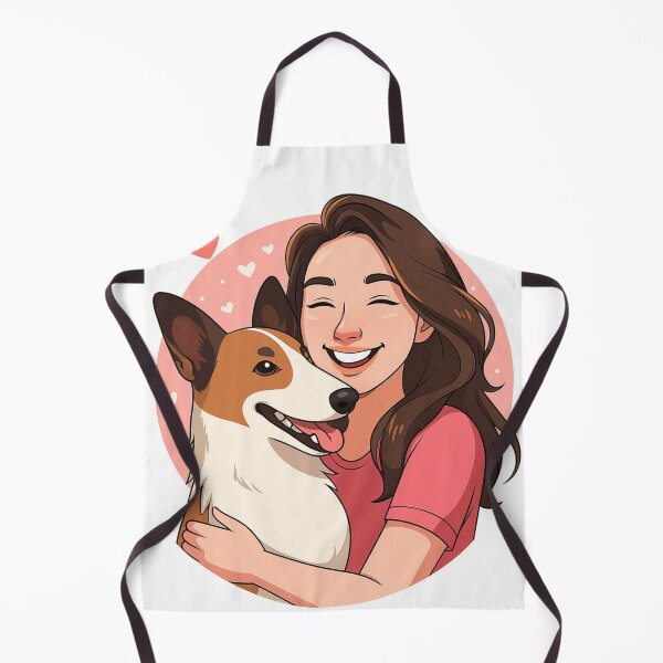 Item preview, Elegant Duo: Woman & Smooth Collie Cartoon designed and sold by GoodyPaws.