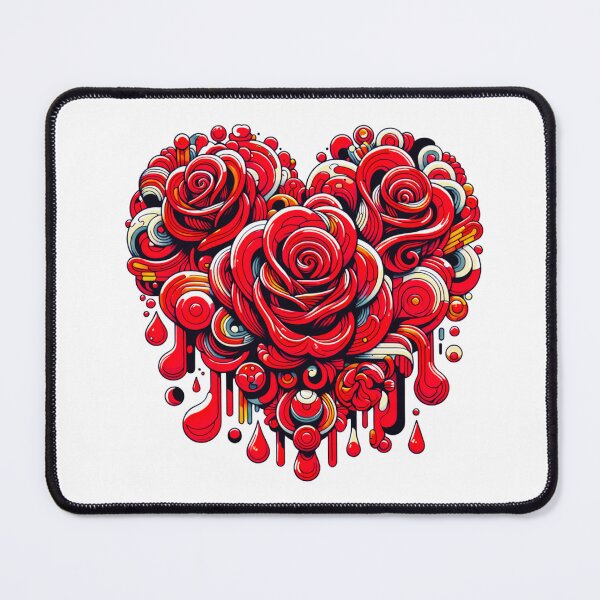Item preview, Heart of Roses - Vibrant Floral Love Illustration designed and sold by HustleBossLady247.