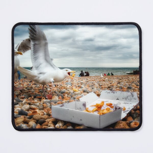 Item preview, Brighton Seagull Chips Attack - "Thieves of the Sea" by heidiannemorris © designed and sold by FOLK ART FUSION by heidiannemorris.