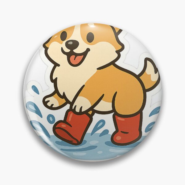 Item preview, Rainy Day Corgi Sticker designed and sold by Sticking  With Us.
