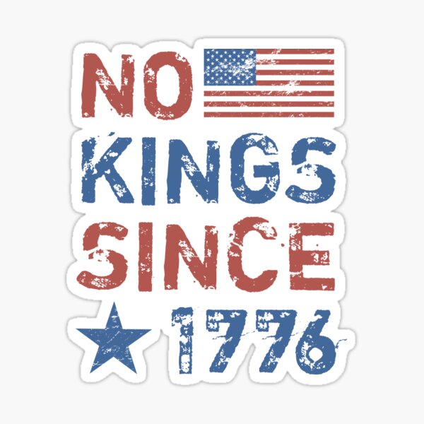 Item preview, Anti-Trump No Kings Since 1776 designed and sold by thepixelgarden.