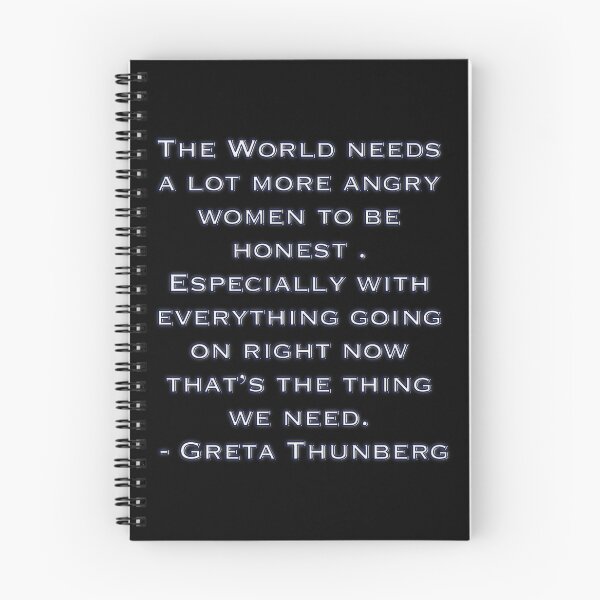 Item preview, The World Needs a Lot More Angry Women – Greta Thunberg Quote Typography designed and sold by aadventures.