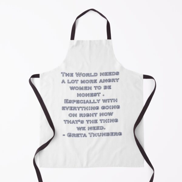 Item preview, The World Needs a Lot More Angry Women – Greta Thunberg Quote Typography designed and sold by aadventures.