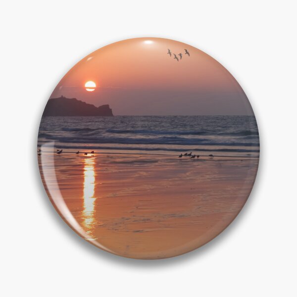 Item preview, Tolcarne Beach Sunset Birds designed and sold by Alisonchambers2.