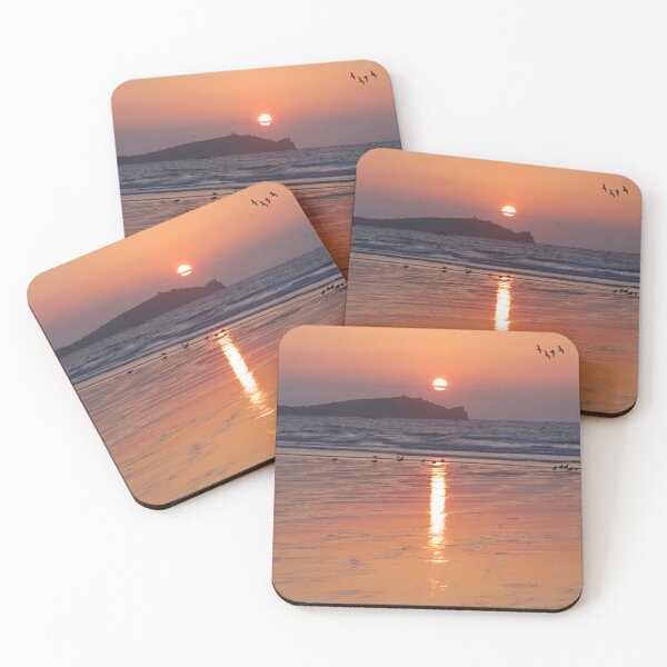 Item preview, Tolcarne Beach Sunset Birds designed and sold by Alisonchambers2.
