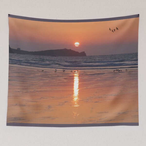Item preview, Tolcarne Beach Sunset Birds designed and sold by Alisonchambers2.