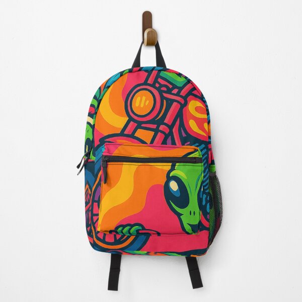 Item preview, "Cosmic Love Ride – Alien Couple on a Psychedelic Chopper" designed and sold by GARAPROMOCIONES.