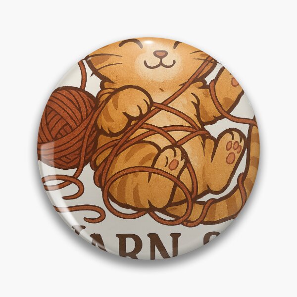 Item preview, Yarn & Purrs Tabby Kitten Sticker designed and sold by Sticking  With Us.