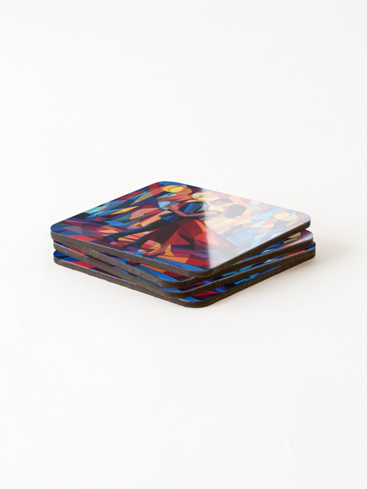 Thumbnail 4 of 5, Coasters (Set of 4), Abstract Couple Dancing designed and sold by Rtymer.