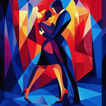 Artwork thumbnail, Abstract Couple Dancing by Rtymer