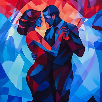 Artwork thumbnail, Abstract Couple Dancing by Rtymer